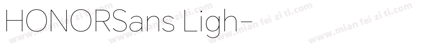 HONORSans Ligh字体转换